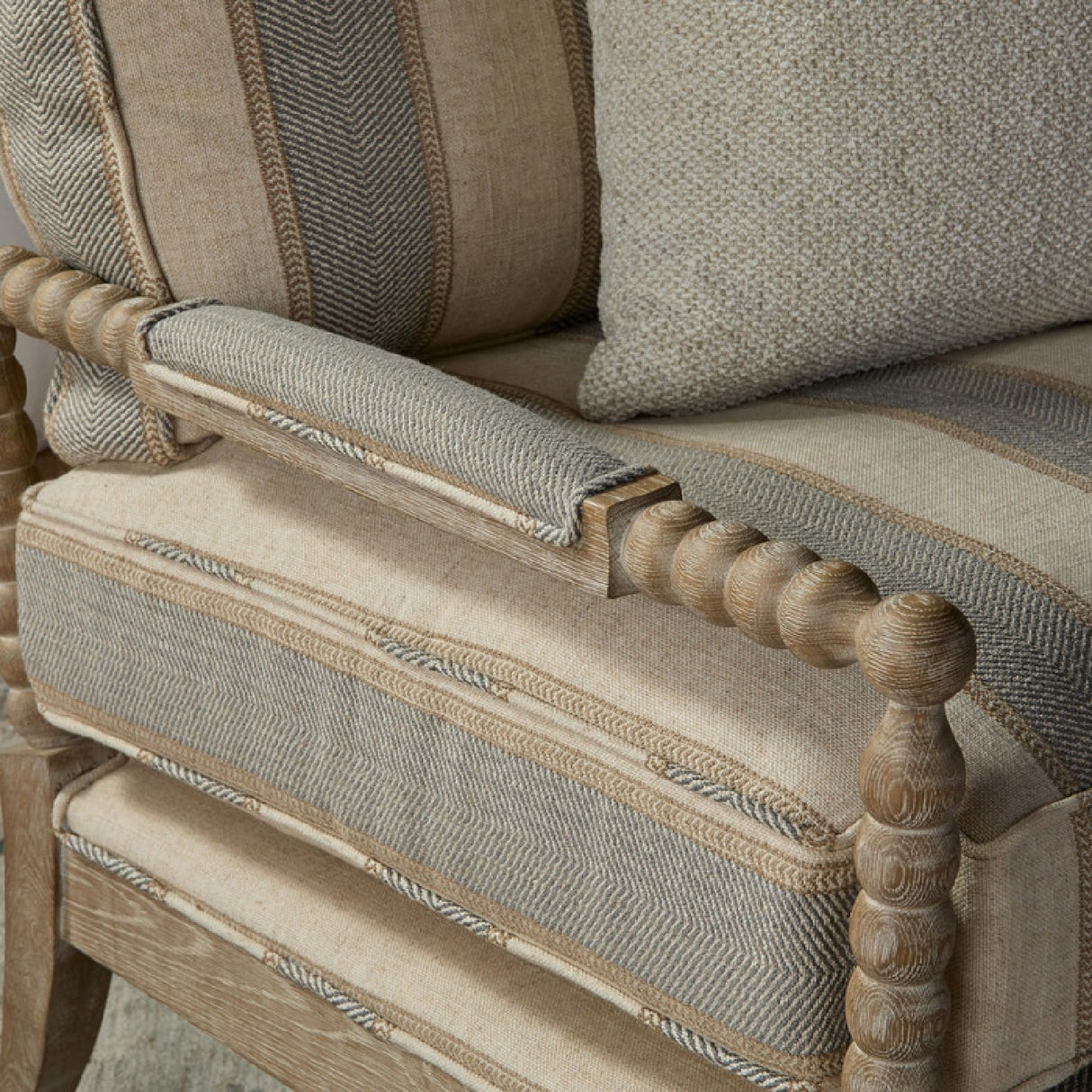   Modern European furniture - Gray Stripes Accent Chair - www.oroa.com | Oroa.com