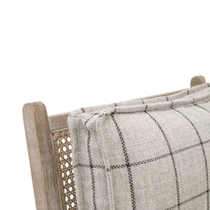   Oak Canework Lounge Chair | Oroa.com