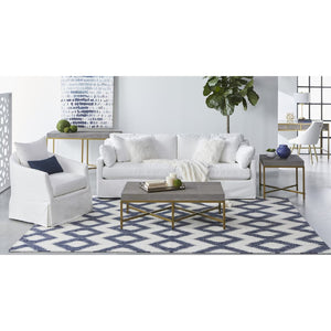   Skirted Swivel Club Chair | Oroa.com