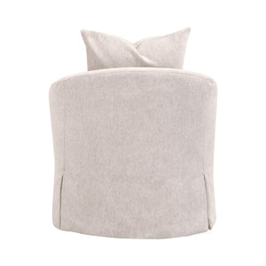   Skirted Swivel Club Chair | Oroa.com