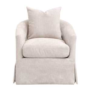   Skirted Swivel Club Chair | Oroa.com