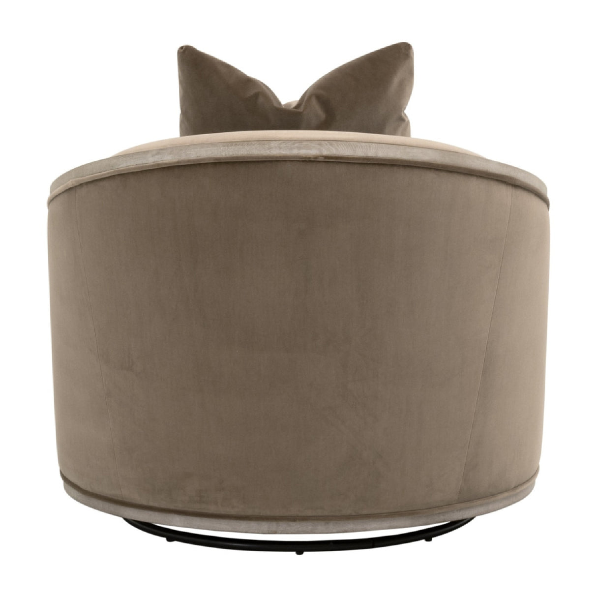   Cushioned Oak Swivel Club Chair | Oroa.com
