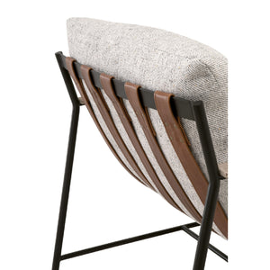   Modern European furniture - Brown Leather Strap Lounge Chair - www.oroa.com | Oroa.com