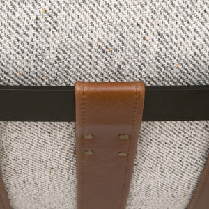   Modern European furniture - Brown Leather Strap Lounge Chair - www.oroa.com | Oroa.com