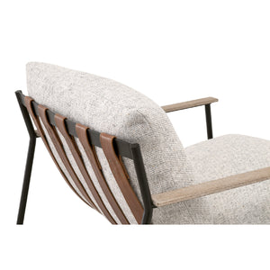   Modern European furniture - Brown Leather Strap Lounge Chair - www.oroa.com | Oroa.com