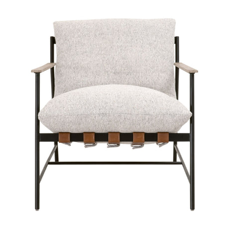   Modern European furniture - Brown Leather Strap Lounge Chair - www.oroa.com | Oroa.com