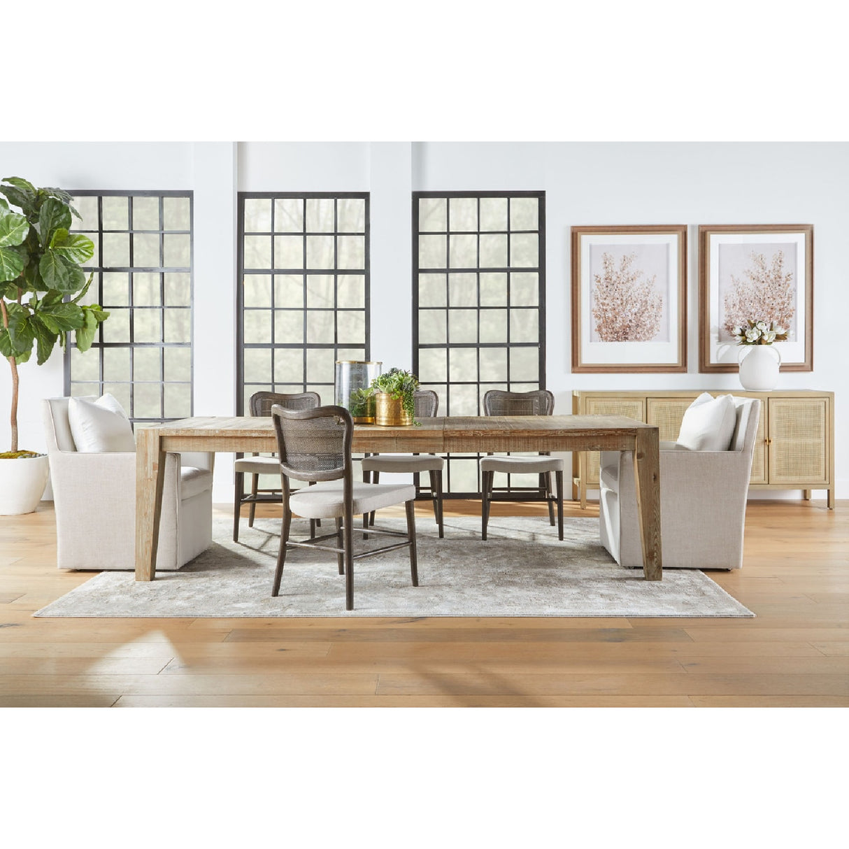   Cane-Back Dining Chair Set (2) | Oroa.com