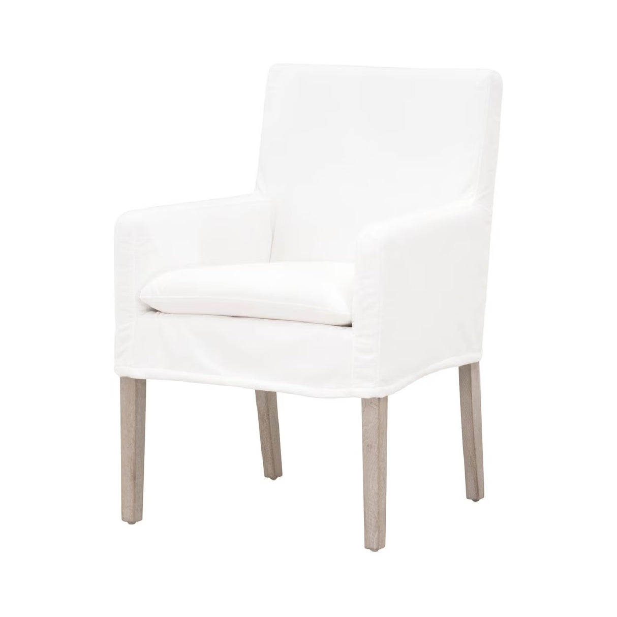   White Slipcover Dining Armchair | Oroa.com