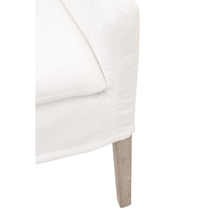   White Slipcover Dining Armchair | Oroa.com