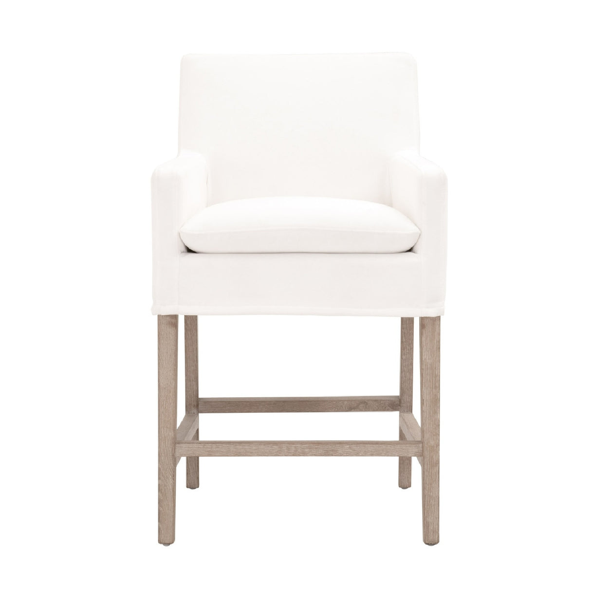   Modern European furniture - White Slipcover Counter Stool - www.oroa.com | Oroa.com