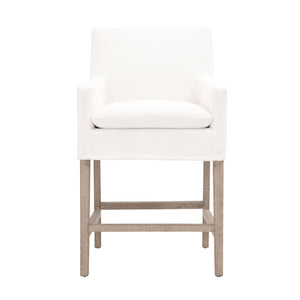   Modern European furniture - White Slipcover Counter Stool - www.oroa.com | Oroa.com