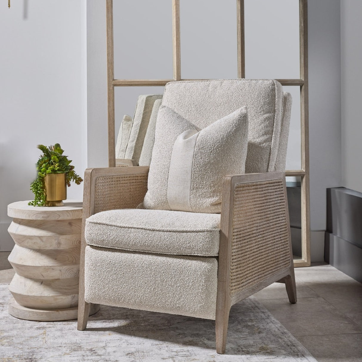   Modern European furniture - Beige Linen Recliner Chair - www.oroa.com | Oroa.com