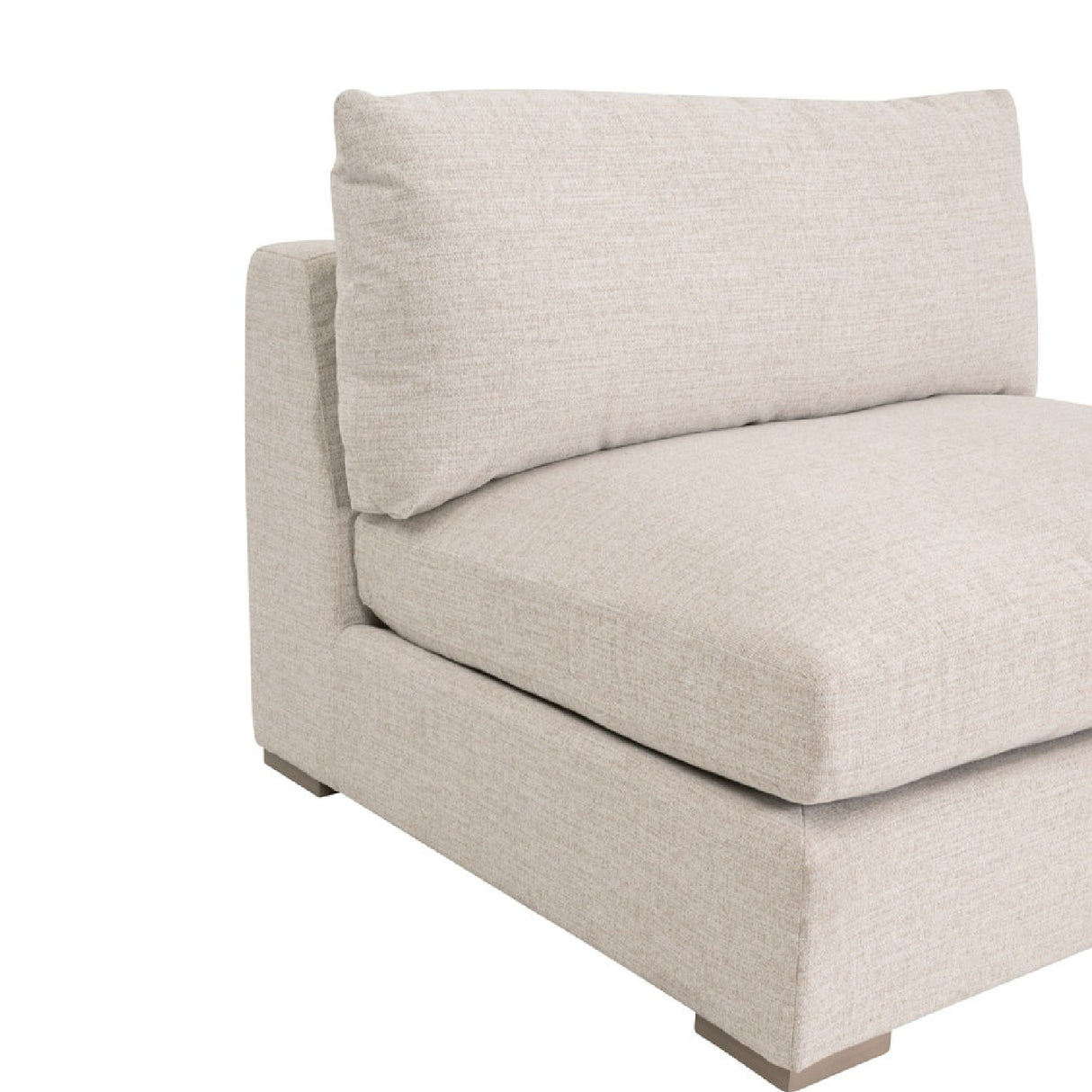   Modern European furniture - Beige Outdoor Modular Armless Chair - www.oroa.com | Oroa.com