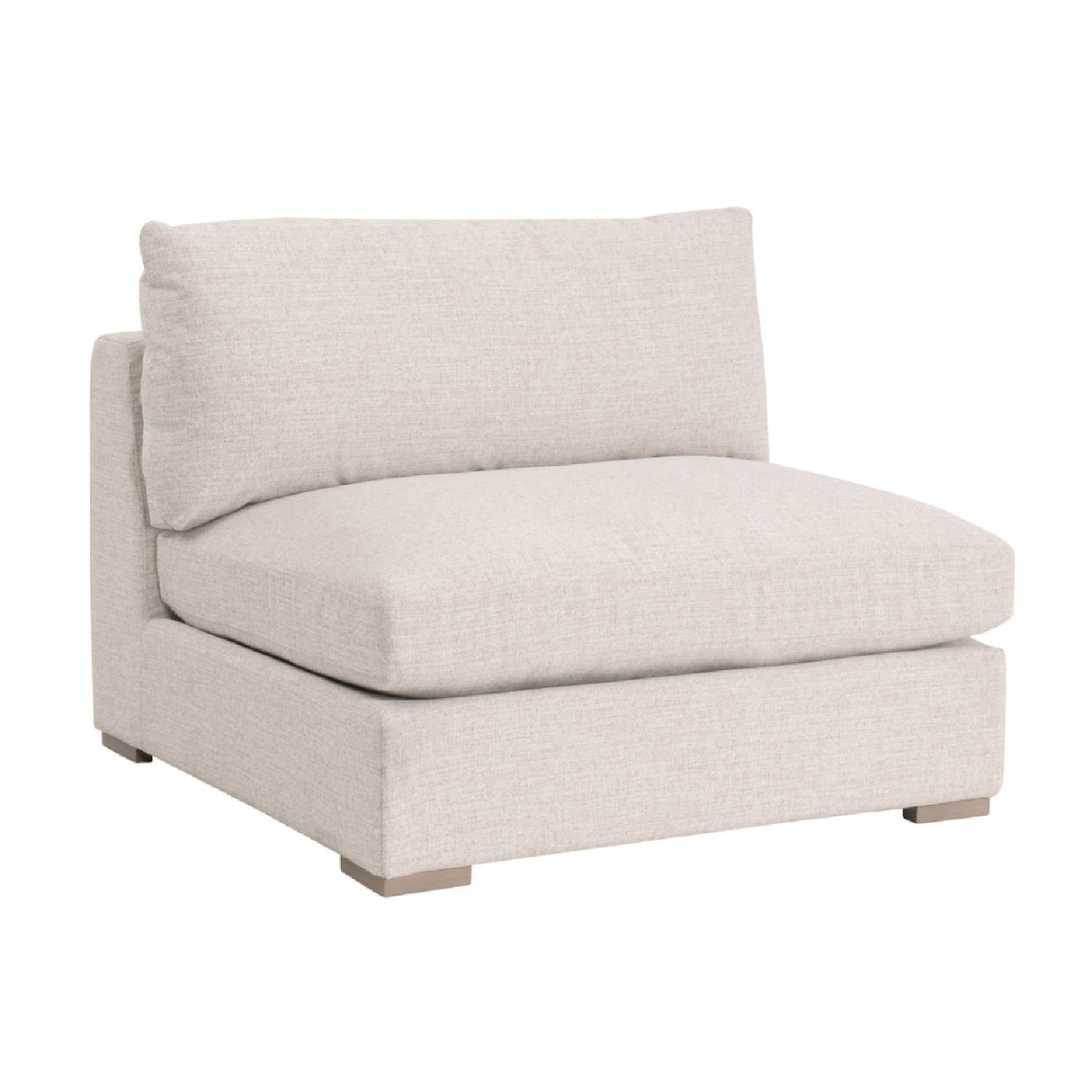   Modern European furniture - Beige Outdoor Modular Armless Chair - www.oroa.com | Oroa.com