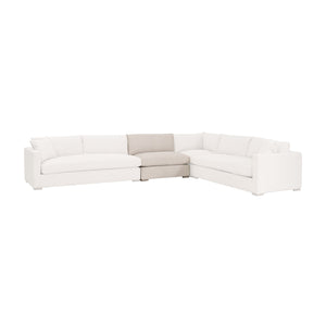   Modern European furniture - Beige Outdoor Modular Armless Chair - www.oroa.com | Oroa.com