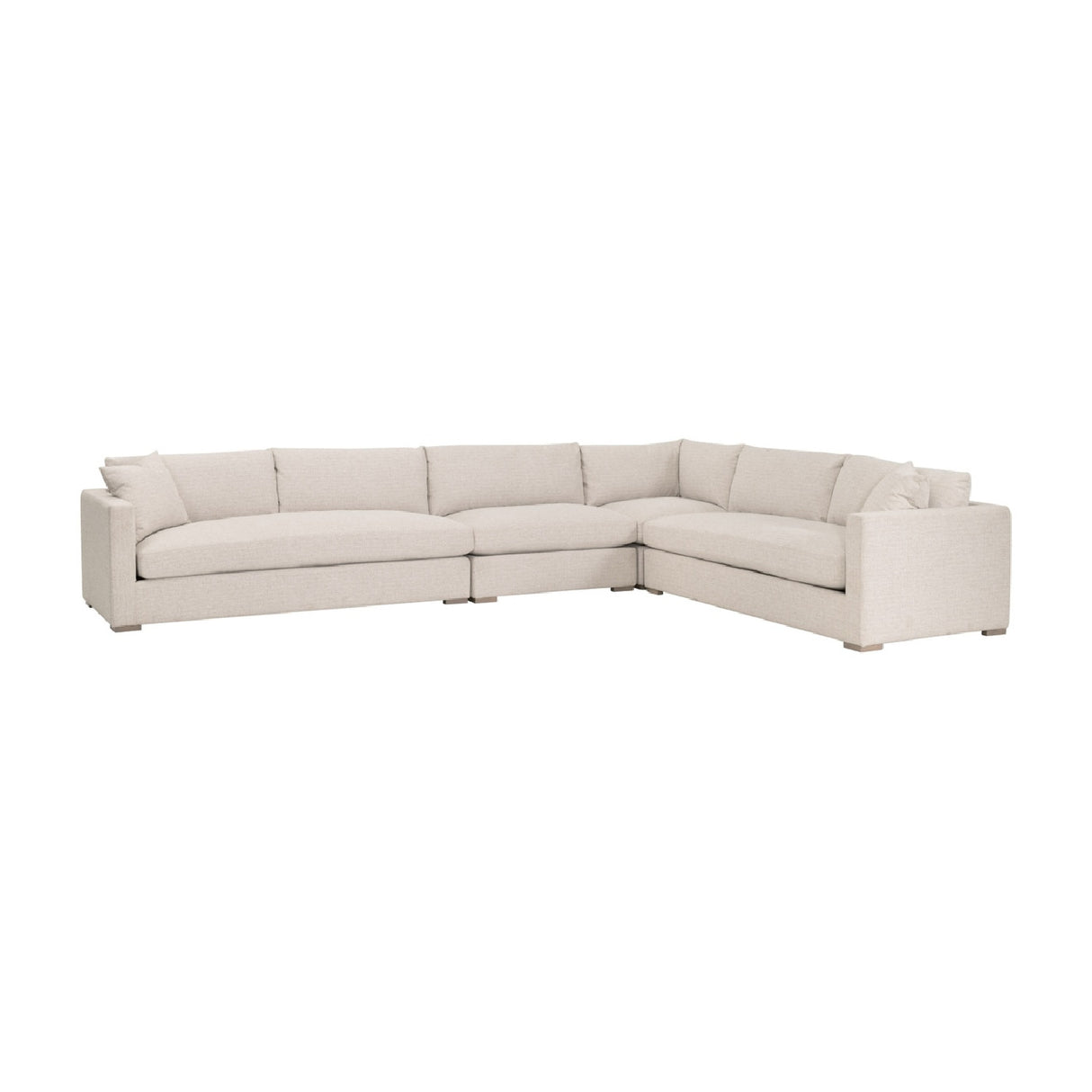   Modern European furniture - Beige Outdoor Modular Armless Chair - www.oroa.com | Oroa.com