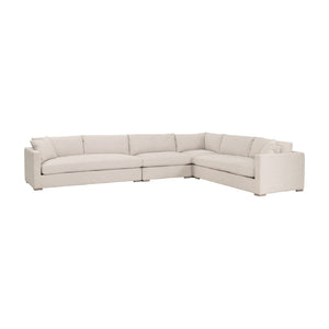   Modern European furniture - Beige Outdoor Modular Armless Chair - www.oroa.com | Oroa.com