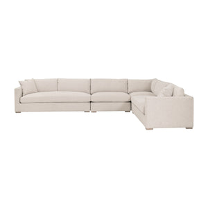   Modern European furniture - Beige Outdoor Modular Armless Chair - www.oroa.com | Oroa.com