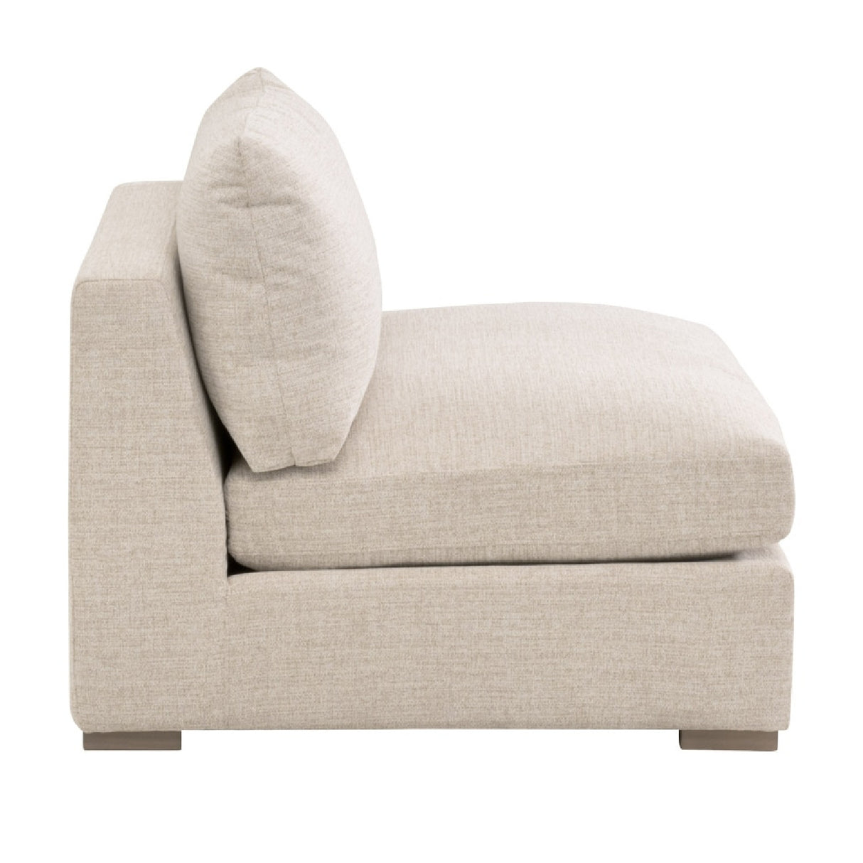   Modern European furniture - Beige Outdoor Modular Armless Chair - www.oroa.com | Oroa.com