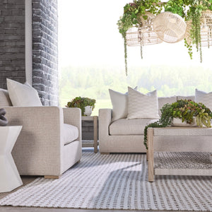   Modern European furniture - Beige Track-Armed Outdoor Sofa - www.oroa.com | Oroa.com