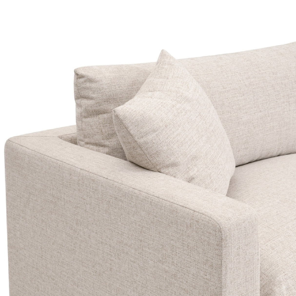   Modern European furniture - Beige Track-Armed Outdoor Sofa - www.oroa.com | Oroa.com