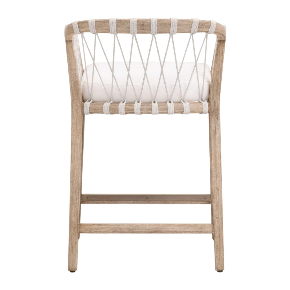   Modern European furniture - Hand-Wrapped White Rope Counter Stool - www.oroa.com | Oroa.com