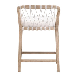   Modern European furniture - Hand-Wrapped White Rope Counter Stool - www.oroa.com | Oroa.com