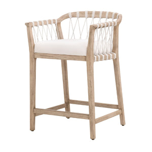   Modern European furniture - Hand-Wrapped White Rope Counter Stool - www.oroa.com | Oroa.com