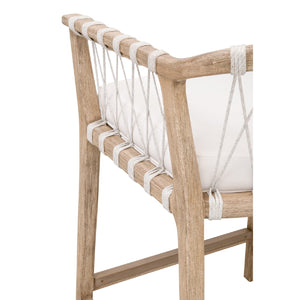   Modern European furniture - Hand-Wrapped White Rope Counter Stool - www.oroa.com | Oroa.com
