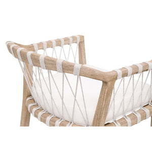   Modern European furniture - Hand-Wrapped White Rope Counter Stool - www.oroa.com | Oroa.com