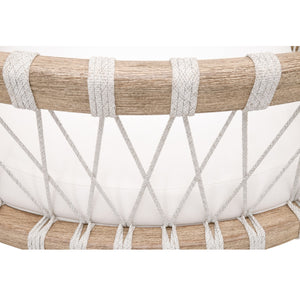   Modern European furniture - Hand-Wrapped White Rope Counter Stool - www.oroa.com | Oroa.com