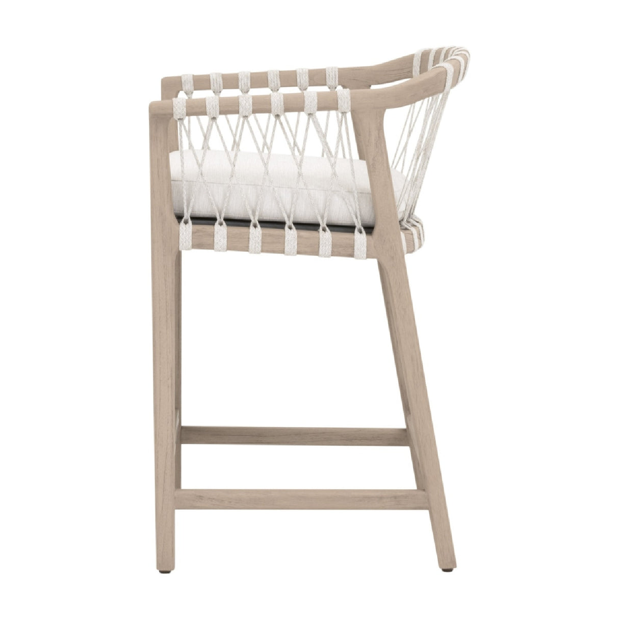   Modern European furniture - White Rope Outdoor Counter Stool - www.oroa.com | Oroa.com