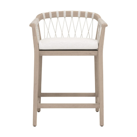   Modern European furniture - White Rope Outdoor Counter Stool - www.oroa.com | Oroa.com