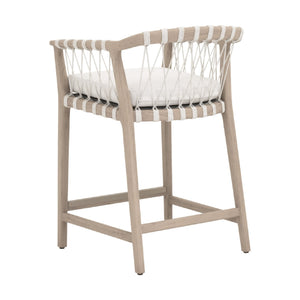   Modern European furniture - White Rope Outdoor Counter Stool - www.oroa.com | Oroa.com