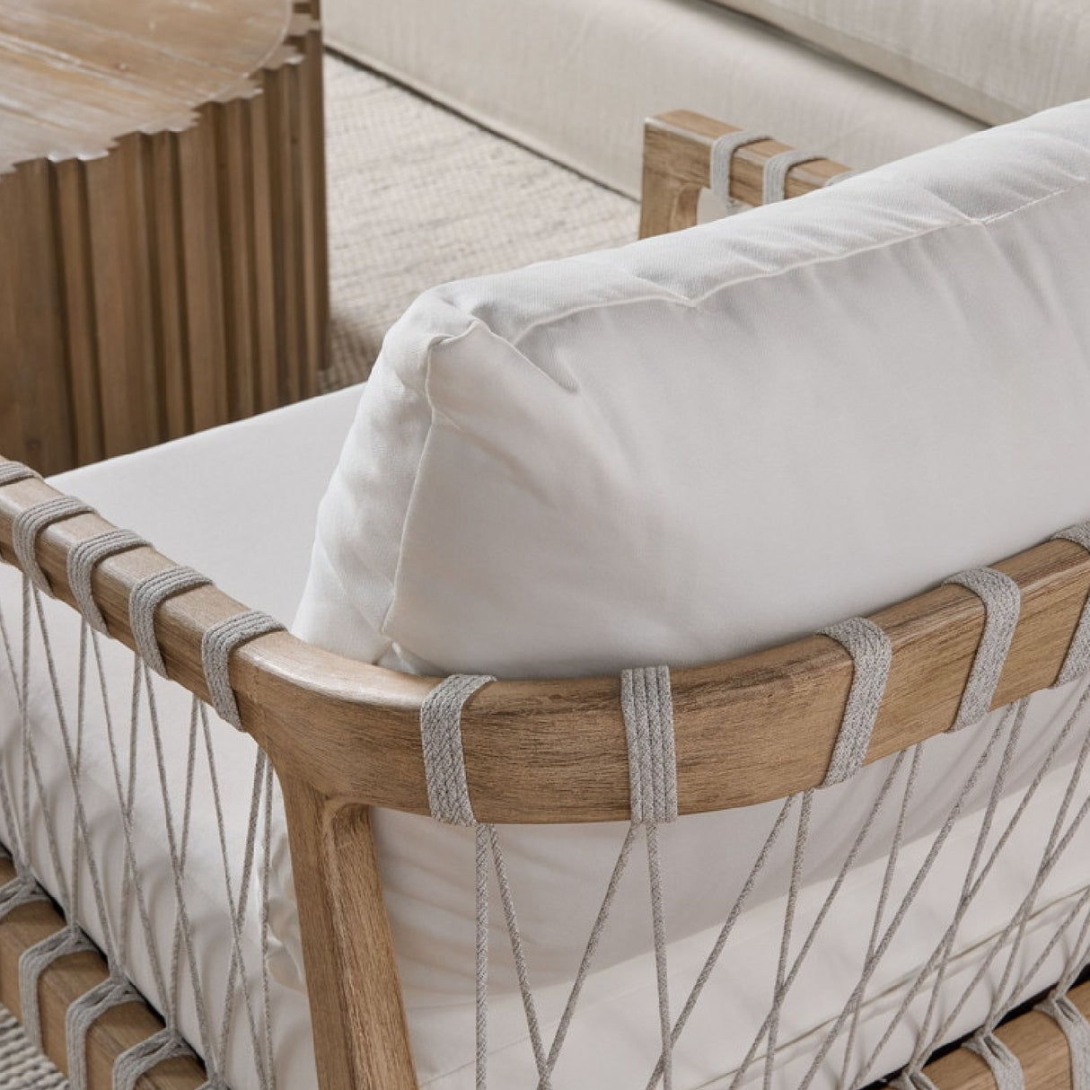   Modern European furniture - White Cushioned Club Chair - www.oroa.com | Oroa.com