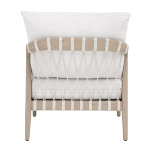   Modern European furniture - White Cushioned Outdoor Club Chair - www.oroa.com | Oroa.com
