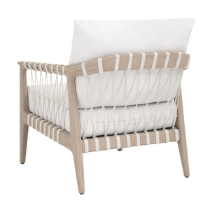   Modern European furniture - White Cushioned Outdoor Club Chair - www.oroa.com | Oroa.com
