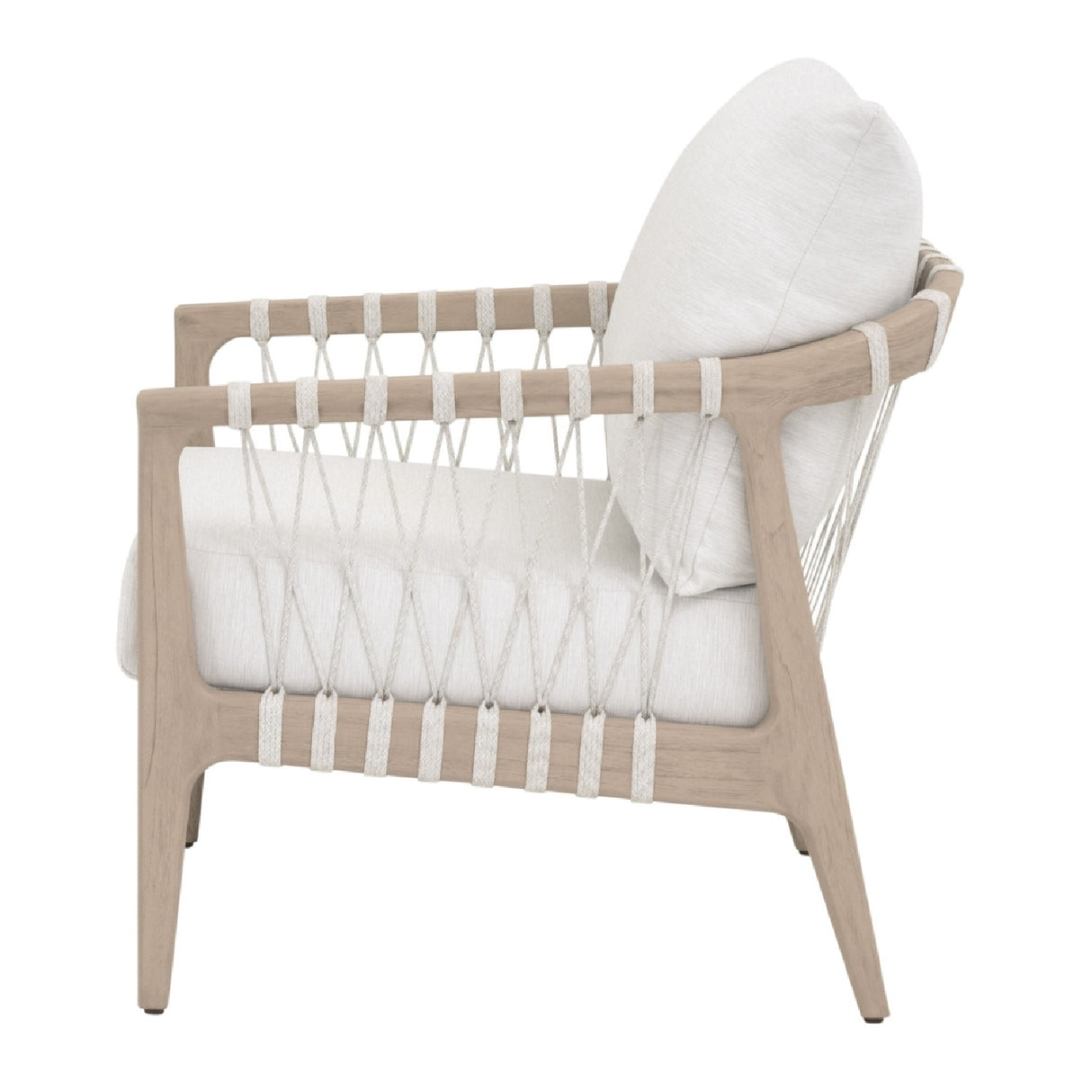   Modern European furniture - White Cushioned Outdoor Club Chair - www.oroa.com | Oroa.com