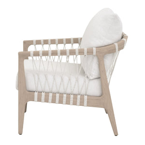   Modern European furniture - White Cushioned Outdoor Club Chair - www.oroa.com | Oroa.com