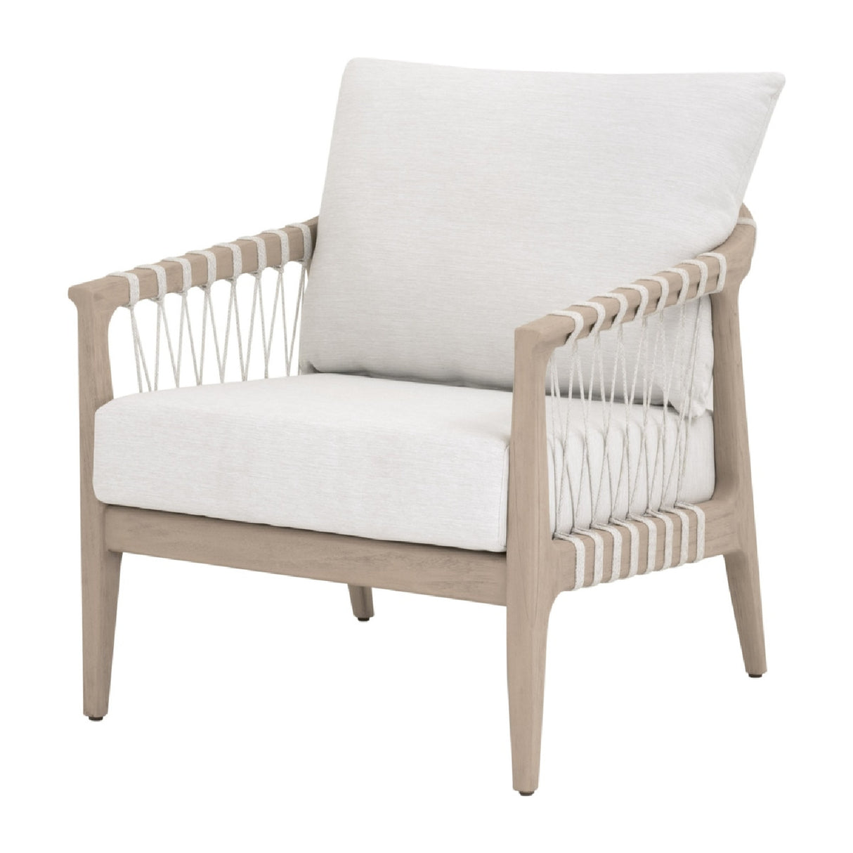   Modern European furniture - White Cushioned Outdoor Club Chair - www.oroa.com | Oroa.com