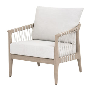   Modern European furniture - White Cushioned Outdoor Club Chair - www.oroa.com | Oroa.com