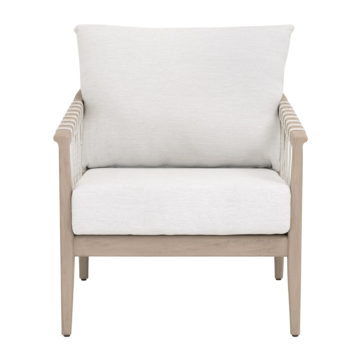   Modern European furniture - White Cushioned Outdoor Club Chair - www.oroa.com | Oroa.com