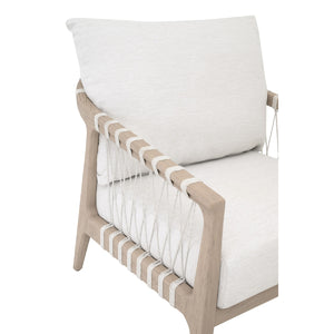  Modern European furniture - White Cushioned Outdoor Club Chair - www.oroa.com | Oroa.com
