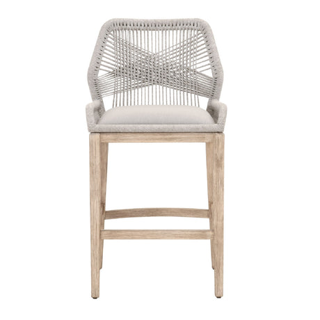   Modern European furniture - Woven Flat Rope Bar Stool - www.oroa.com | Oroa.com