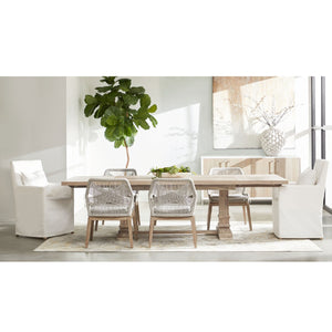   Modern European furniture - Woven Flat Rope Dining Chairs (2) - www.oroa.com | Oroa.com