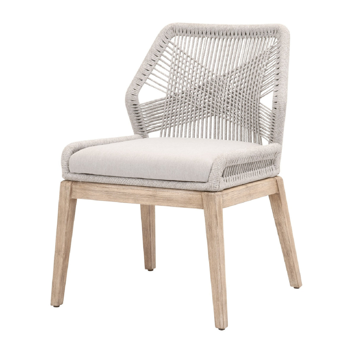   Modern European furniture - Woven Flat Rope Dining Chairs (2) - www.oroa.com | Oroa.com