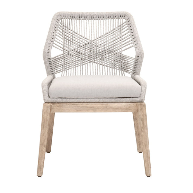 Modern European furniture - Woven Flat Rope Dining Chairs (2) - www.oroa.com