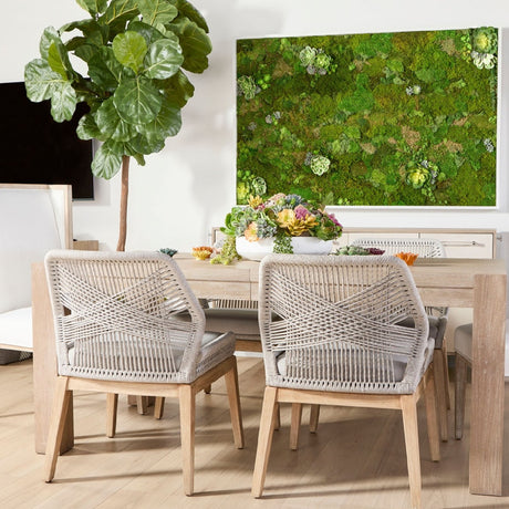   Modern European furniture - Woven Flat Rope Dining Chairs (2) - www.oroa.com | Oroa.com
