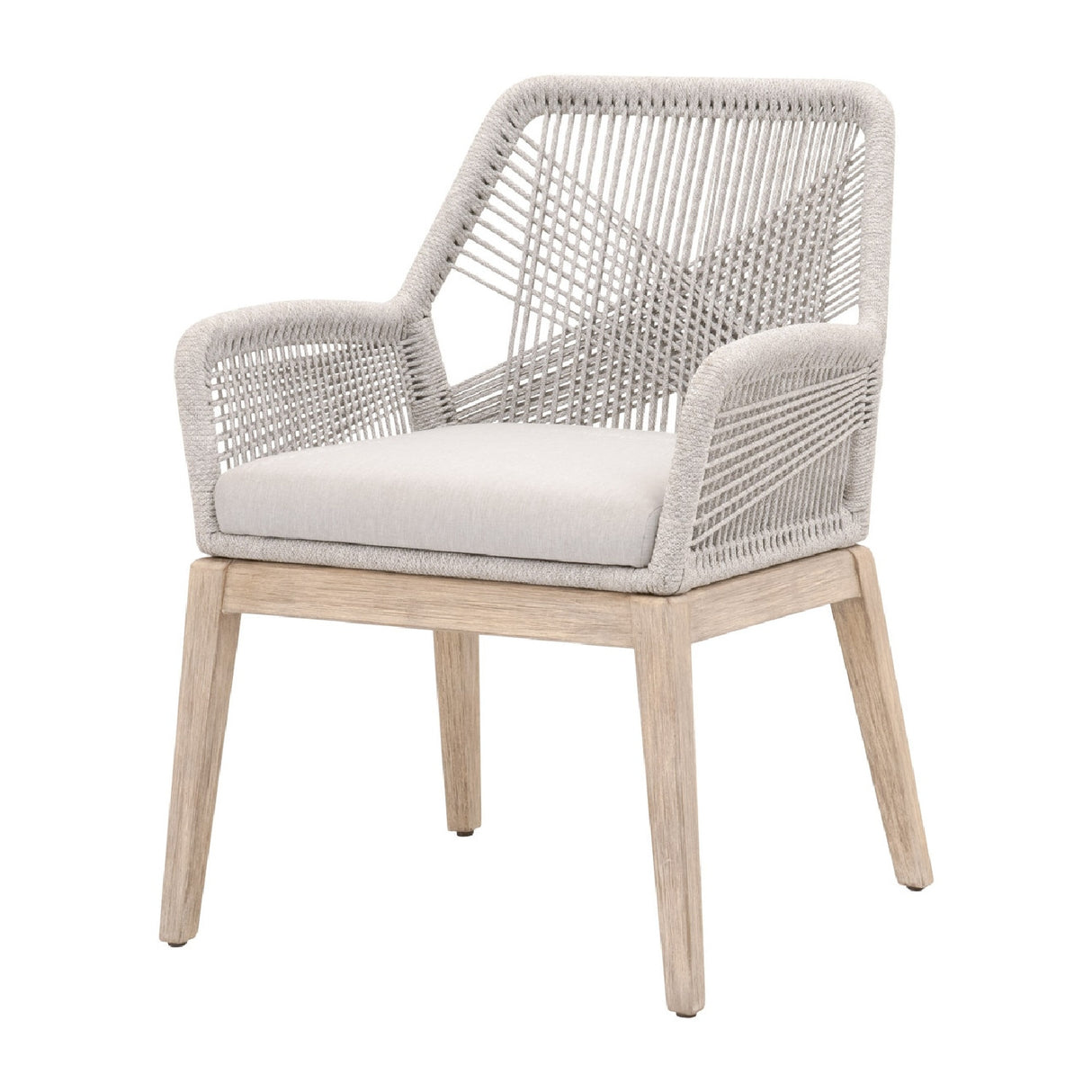   Modern European furniture - Woven Flat Rope Accent Armchairs (2) - www.oroa.com | Oroa.com