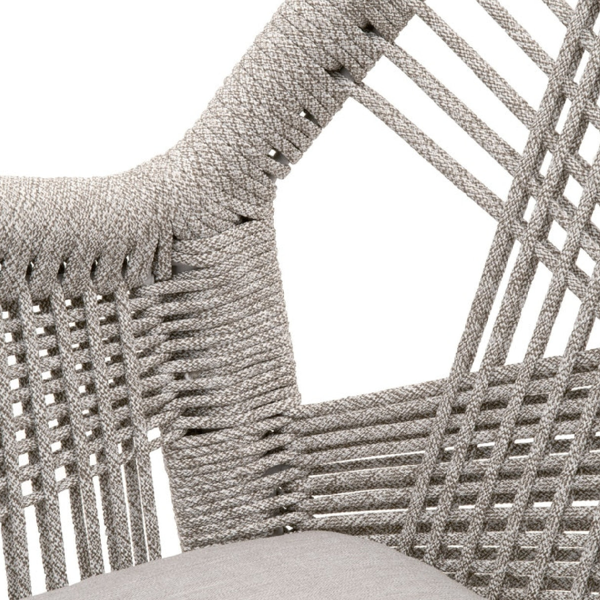   Modern European furniture - Woven Flat Rope Accent Armchairs (2) - www.oroa.com | Oroa.com